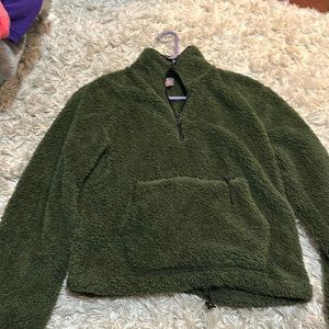 green 1/2 zip